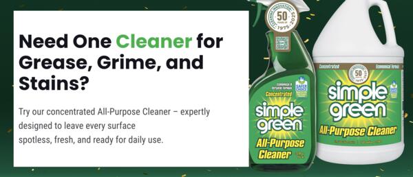 Go Green for Free – Get Simple Green Cleaner + Free Shipping!