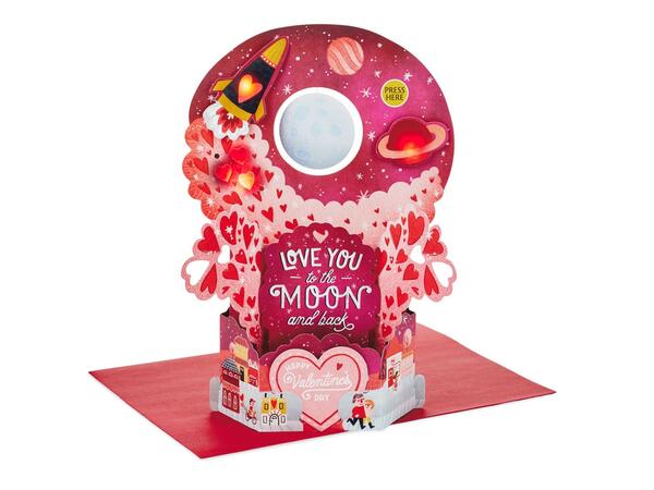 Free Paper Wonder 3D Pop-Up Valentine's Day Love Card