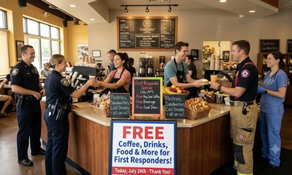Mark Your Calendar: FREE First Responder Deals Coming July 24th