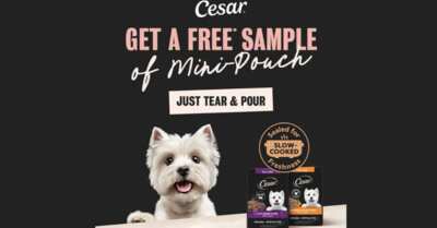 Pup Freebie Alert: FREE CESAR Mini-Pouch Sample