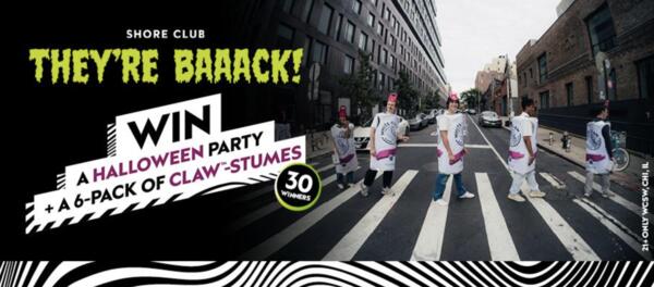Enter the WHITE CLAW Wednesday Shore Club Halloween Sweepstakes!