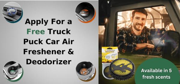 FREE Truck Puck Car Air Freshener & Deodorizer!