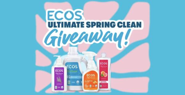 Win a Year of Eco-Friendly House Cleaning & ECOS Products