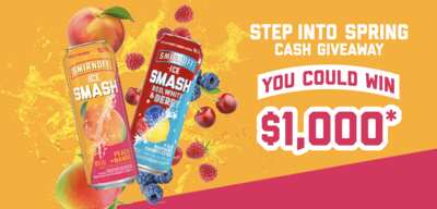 $1,000 for You, No Catch – Enter to Win the Smirnoff Smash Step Into Spring Sweepstakes!