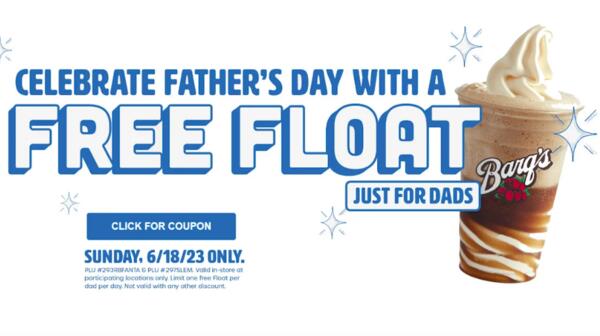 Float for Free for Dads at Wienerschnitzel on 18th