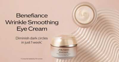 Smooth, Firm, Radiant – FREE Shiseido Eye Cream Sample