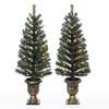 2-Pack 3.5-Foot Pre-Lit Christmas Trees for ONLY $33.98
