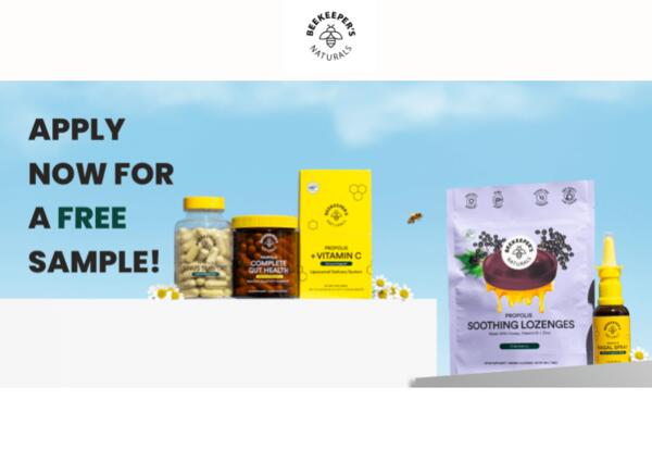 Beekeeper's Naturals Sample Pack for FREE!!
