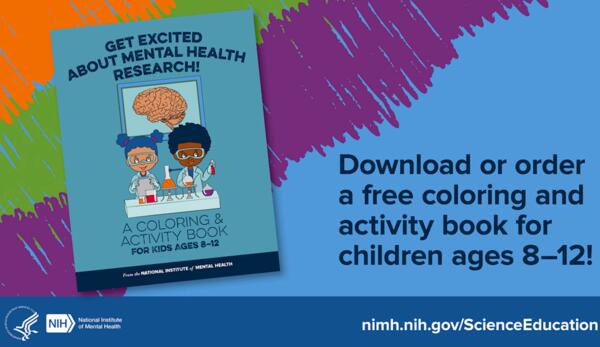 Get Excited About Mental Health Research Coloring & Activity Book for FREE