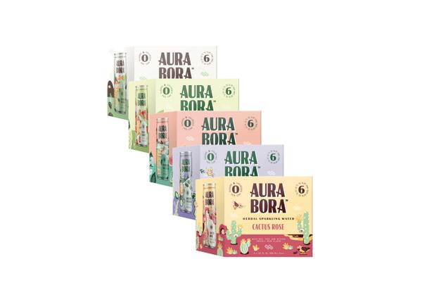 Aura Bora Herbal Sparkling Water for Free