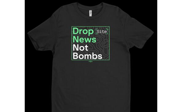 Stand for Peace – FREE “Drop News Not Bombs” Shirt!