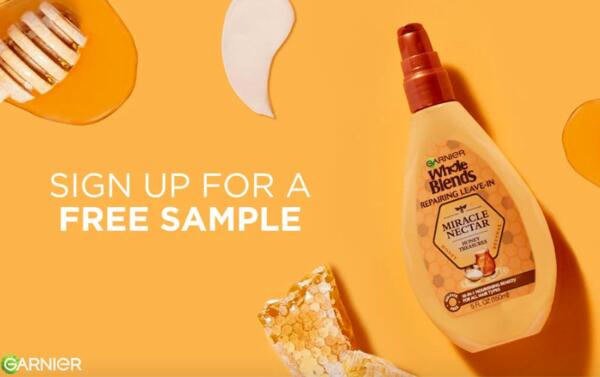 Garnier Whole Blends Miracle Nectar Leave-In Sample for Free