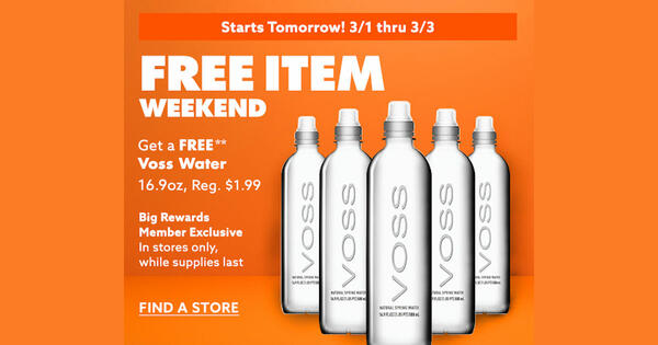 Big Lots Members - Free Voss Water