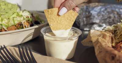 Scoop, Dip, Enjoy – Free Chips & Queso Blanco