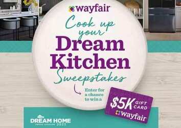 Win a $5,000 Wayfair Gift Card to Build the kitchen of your dreams