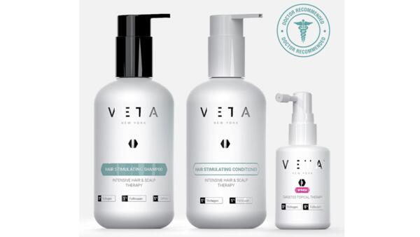 Stronger, Fuller Hair – FREE Veta 3-Step Kit Hair Stimulating System for Women