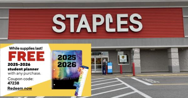 Staples is Giving Away FREE Student Planners – Don’t Miss Out!