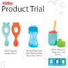 Free Nuby Silicone Spoons, No Spill Flex Straw & 3 Stage Cup!