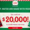 Feel the Magic of Winning! Enter for a Chance at $20,000 or $1,000 Weekly!
