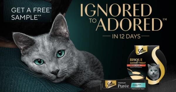 Free Sample of SHEBA Bisque or Purée Cat Treats