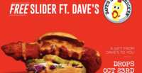 Score a Free Dave’s Hot Chicken Slider on 10/23!