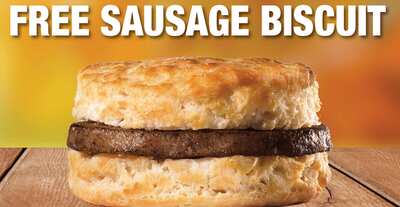 Sausage Biscuit at Hardee's for FREE! - Today Only!