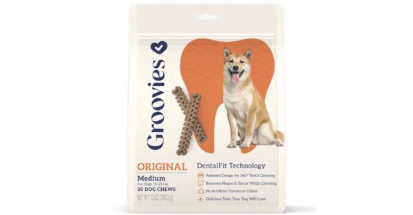 Crunch, Munch, and Smile: Claim FREE Groovies Dog Dental Chews!