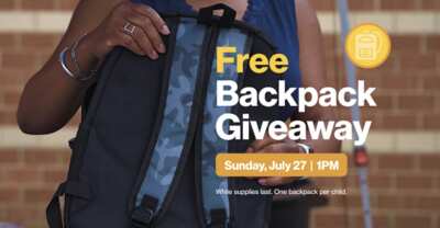 Helping Students Succeed – Free Backpacks from TCC