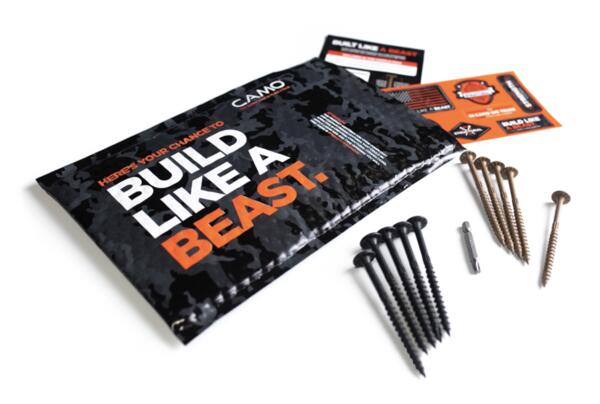 Free Sample Kit of CAMO Structural Screws