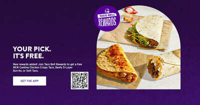Secure a Free Item of Your Choice at Taco Bell!