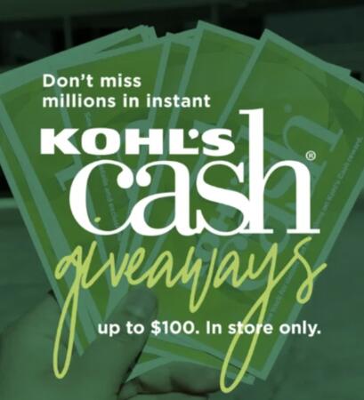 Kohl’s Is Giving Away Up to $100 in FREE Kohl’s Cash