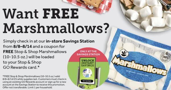 Sweet Deal Alert: Free Marshmallows at Stop & Shop!