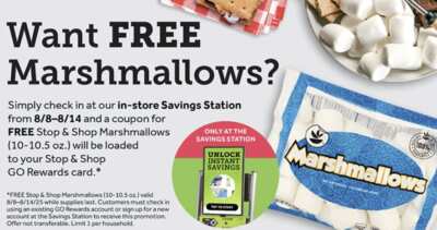 Sweet Deal Alert: Free Marshmallows at Stop & Shop!