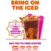 Dunkin' Iced Coffee for Free