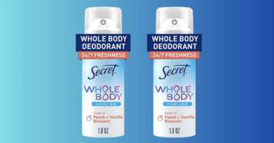 Walgreens Freebie: Secret Whole Body Spray (2 FREE!)