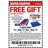 Earn a Free Tarp, Magnetic Tool Holder or Flashlights at Harbor Freight