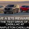 Experience Cadillac: Get a Free $75 Amazon or Visa Gift Card for Your Test Drive!