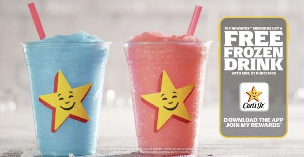 Chill Out with a FREE Frozen Drink at Carl’s Jr.!