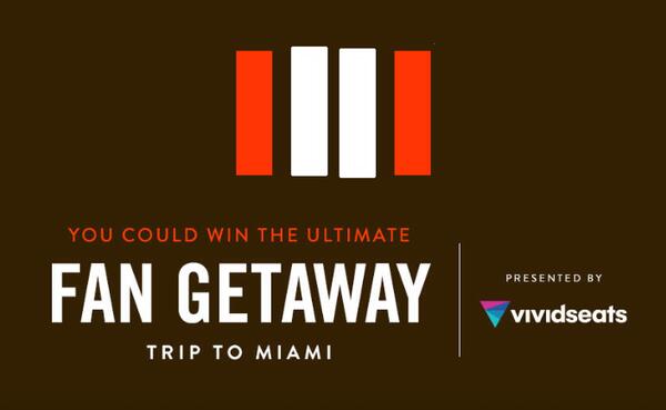 Cleveland Browns Ultimate Fan Getaway Sweepstakes