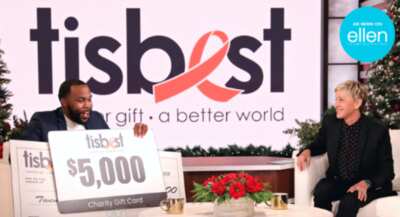 Ellen Degeneres X Tisbest Charity Gift Card Givaway