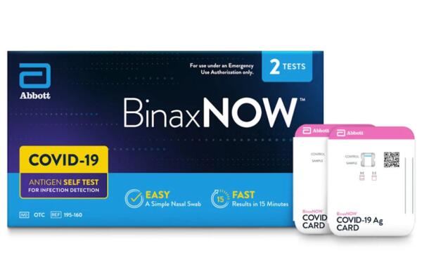 BinaxNOW COVID Rapid Antigen Tests for Free