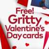 Gritty Valentine's Day Card for Free