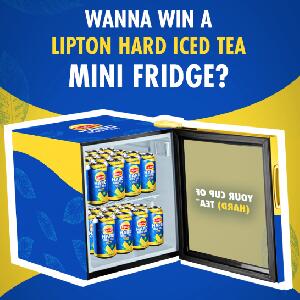 SWEEPSTAKE: Lipton Hard Iced Tea Mini Fridge 