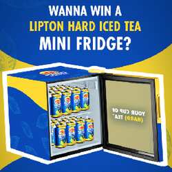 SWEEPSTAKE: Lipton Hard Iced Tea Mini Fridge 