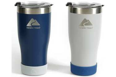 Ozark Trail 2-Pack Stainless Steel Vacuum Tumblers 20oz  ONLY $9.88