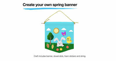TOMORROW: Build Your Own Spring Banner Craft Kit For Free at JCPenney 