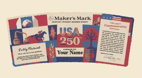 Hurry! FREE Limited-Edition America 250 Maker's Mark Labels Available