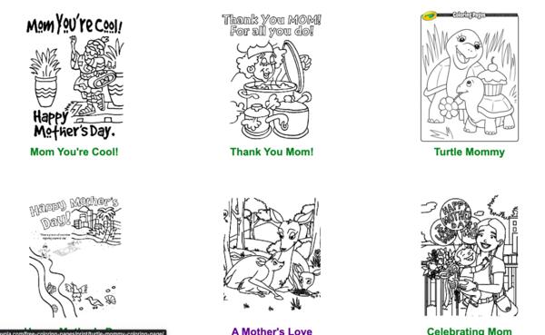 Free Mother's Day Coloring Pages by Crayola! 