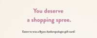 It’s Perksfest Time – Win an Anthropologie Gift Card!