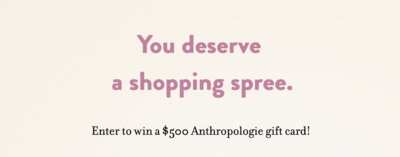It’s Perksfest Time – Win an Anthropologie Gift Card!